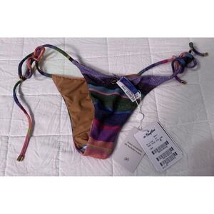 Blue‎ Man Tanga Inside Shine Lunar NWT Bikini Bottom Metallic Stripe M Medium